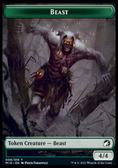 Human // Beast (008) Double-Sided Token [Innistrad: Midnight Hunt Tokens] | Lots Moore NSW