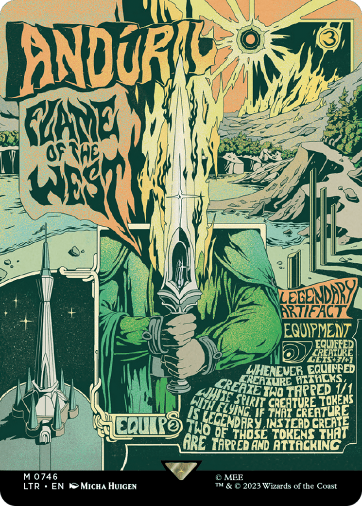 Anduril, Flame of the West (Borderless Poster) [The Lord of the Rings: Tales of Middle-Earth] | Lots Moore NSW