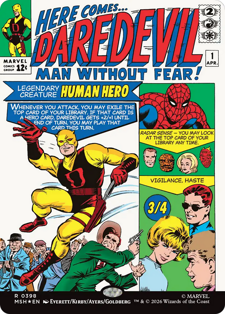 Daredevil, Man Without Fear (Borderless) (0398) [Marvel Super Heroes] | Lots Moore NSW