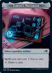 Samurai // Tamiyo's Notebook Double-Sided Token [Kamigawa: Neon Dynasty Tokens] | Lots Moore NSW