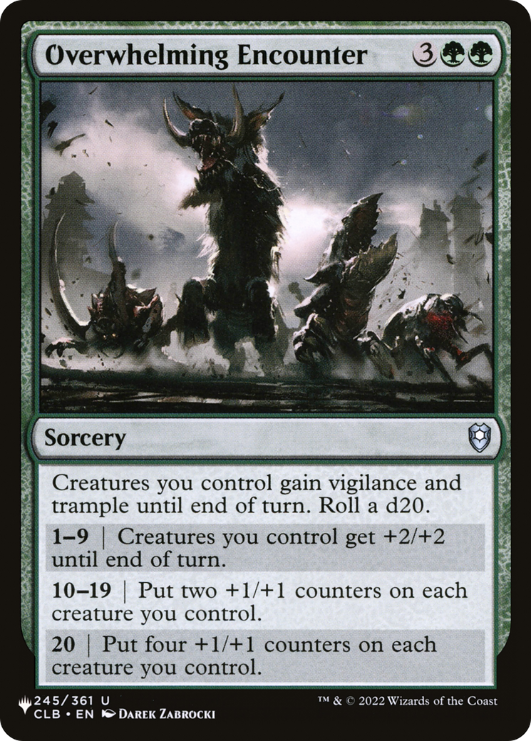 Overwhelming Encounter [The List] | Lots Moore NSW