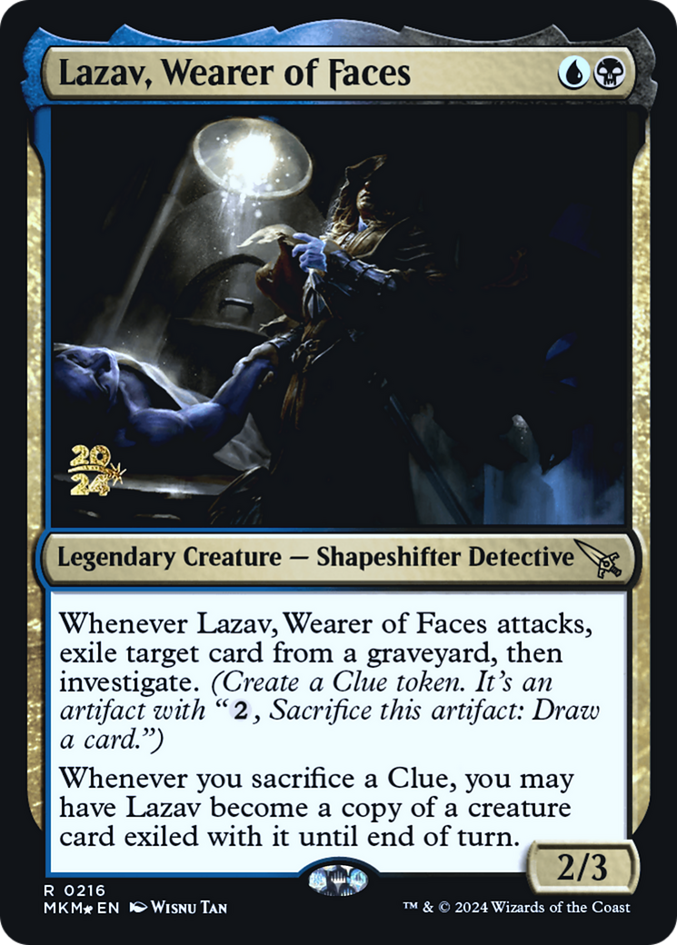 Lazav, Wearer of Faces [Murders at Karlov Manor Prerelease Promos] | Lots Moore NSW