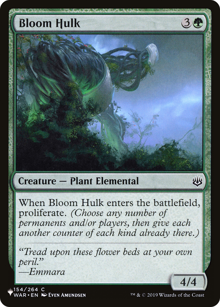 Bloom Hulk [The List Reprints] | Lots Moore NSW