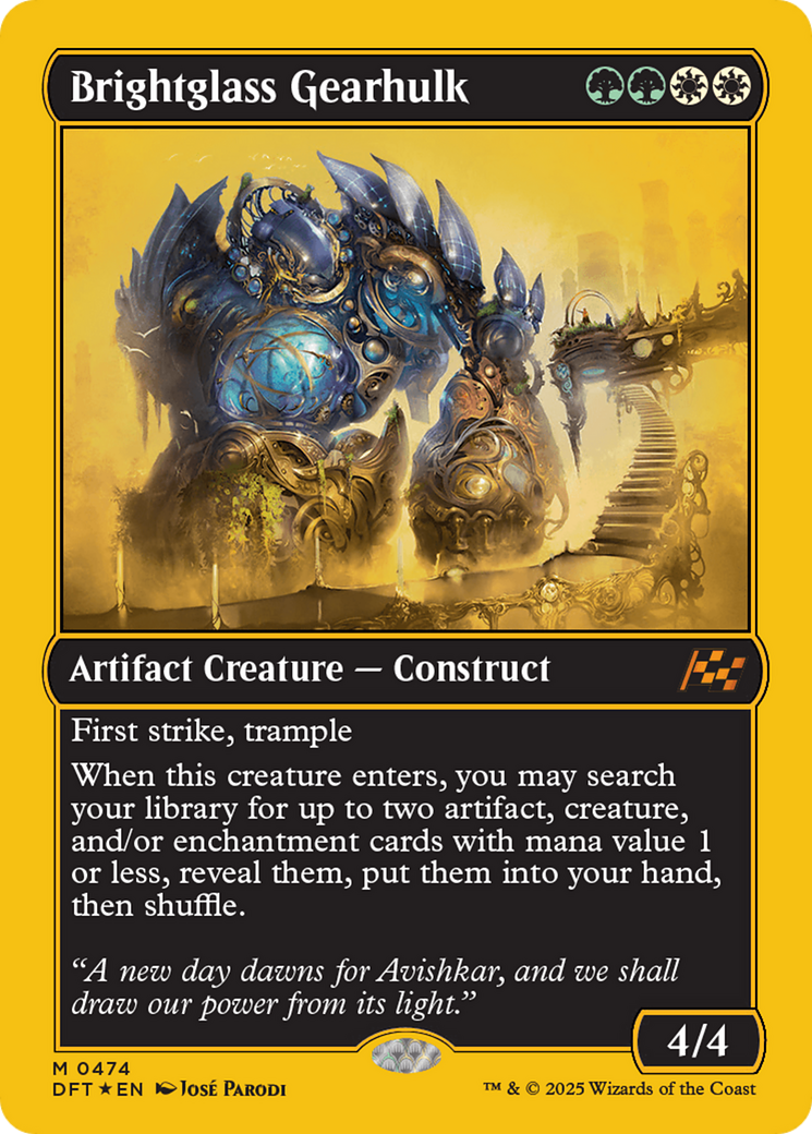 Brightglass Gearhulk (First-Place Foil) [Aetherdrift] | Lots Moore NSW
