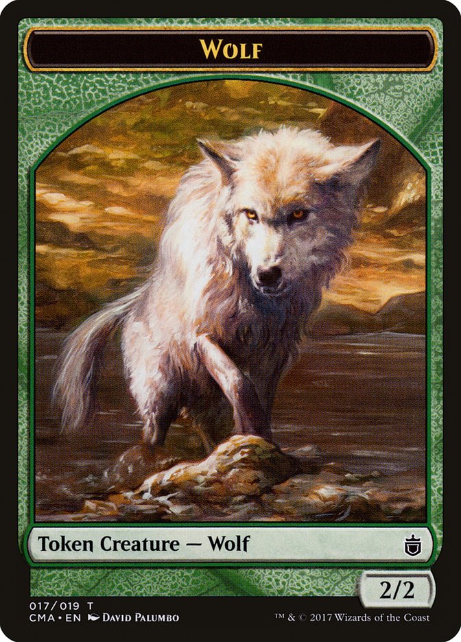 Wolf Token (017/019) [Commander Anthology Tokens] | Lots Moore NSW