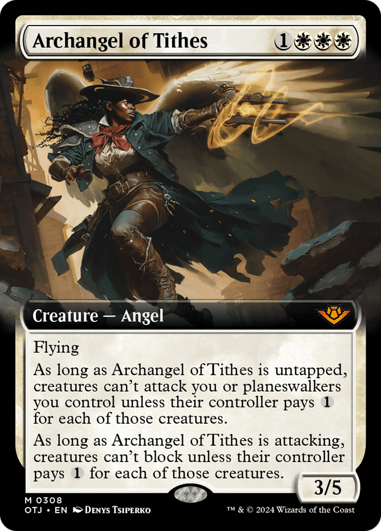 Archangel of Tithes (Extended Art) [Outlaws of Thunder Junction] | Lots Moore NSW