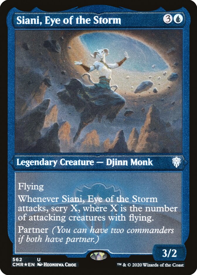Siani, Eye of the Storm (Etched) [Commander Legends] | Lots Moore NSW