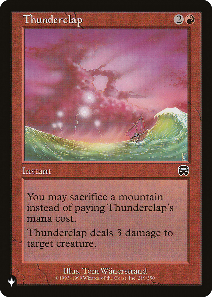 Thunderclap [The List] | Lots Moore NSW