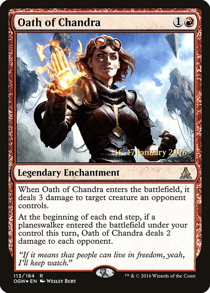 Oath of Chandra [Oath of the Gatewatch Prerelease Promos] | Lots Moore NSW