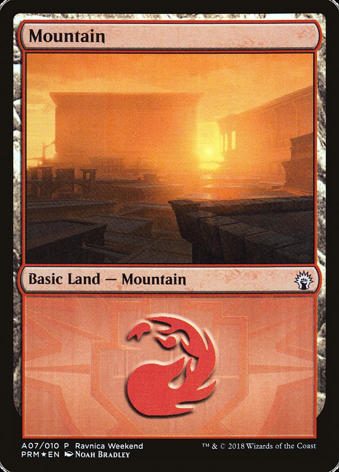Mountain (A07) [Ravnica Allegiance Ravnica Weekend] | Lots Moore NSW