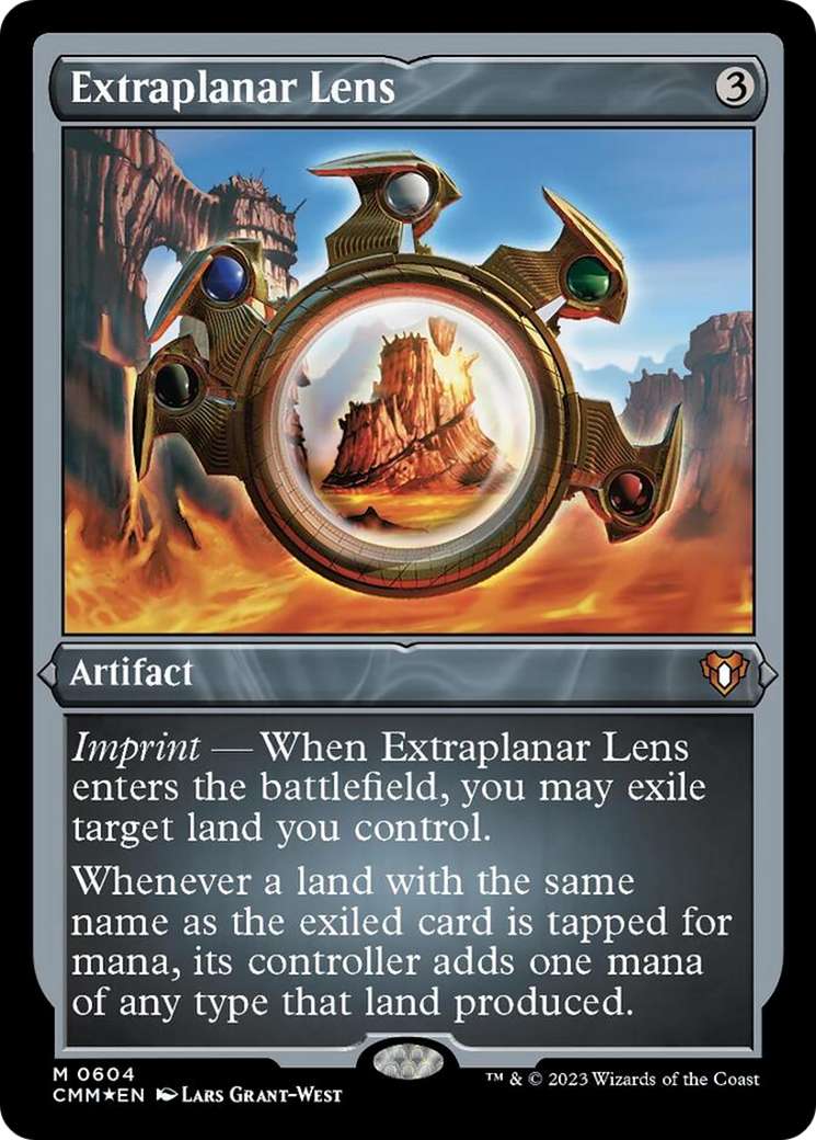 Extraplanar Lens (Foil Etched) [Commander Masters] | Lots Moore NSW