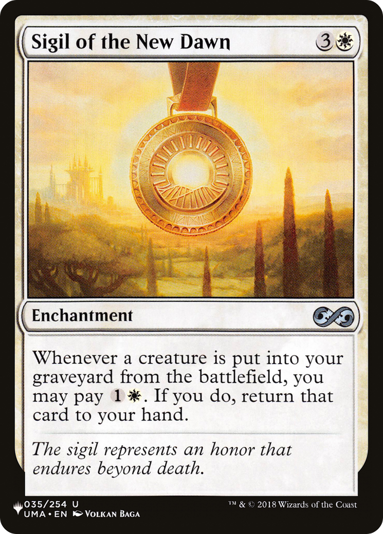 Sigil of the New Dawn [The List] | Lots Moore NSW
