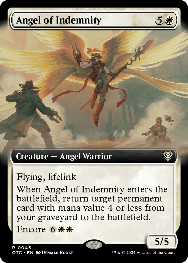 Angel of Indemnity (Extended Art) [Outlaws of Thunder Junction Commander] | Lots Moore NSW