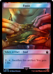 Alien Rhino // Food (0059) Double-Sided Token (Surge Foil) [Doctor Who Tokens] | Lots Moore NSW