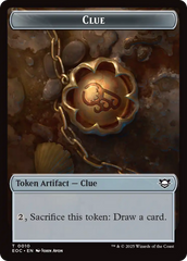 Clue // Beast (0005) Double-Sided Token [Edge of Eternities Commander Tokens] | Lots Moore NSW