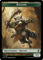 Rat // Raccoon Double-Sided Token [Bloomburrow Commander Tokens] | Lots Moore NSW