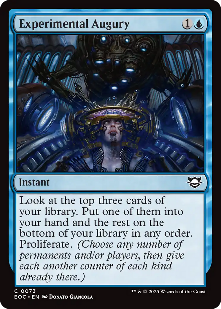 Experimental Augury [Edge of Eternities Commander] | Lots Moore NSW