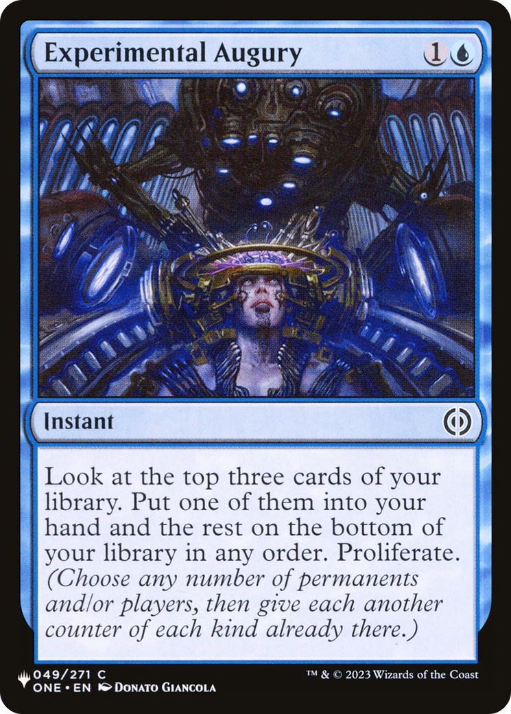Experimental Augury [The List] | Lots Moore NSW