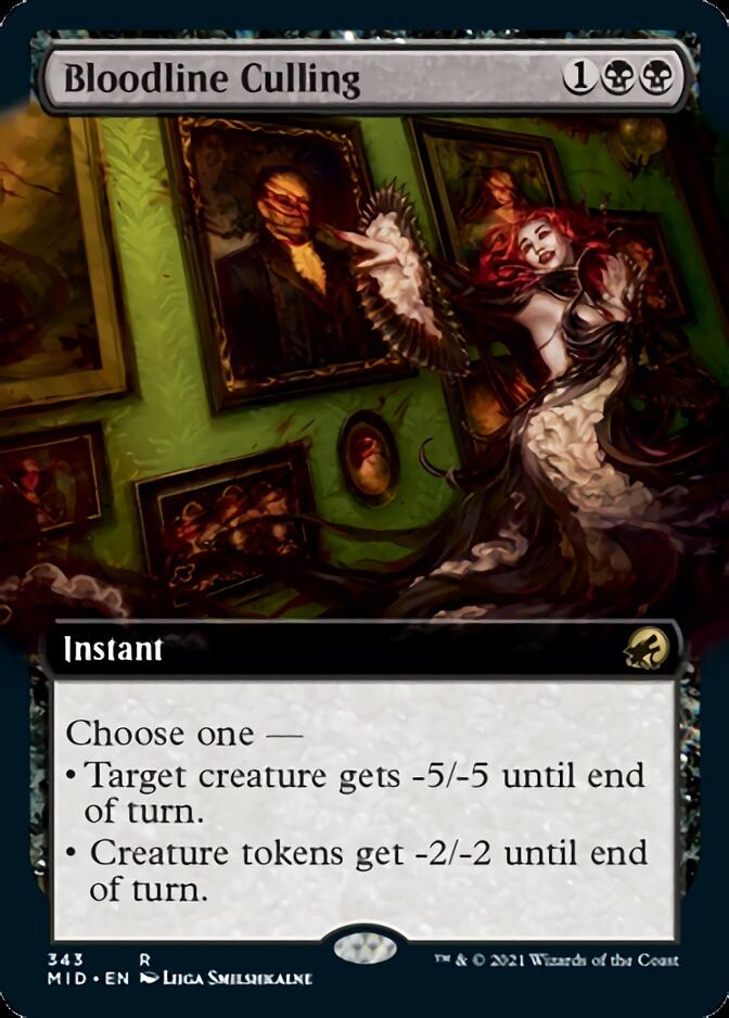 Bloodline Culling (Extended Art) [Innistrad: Midnight Hunt] | Lots Moore NSW