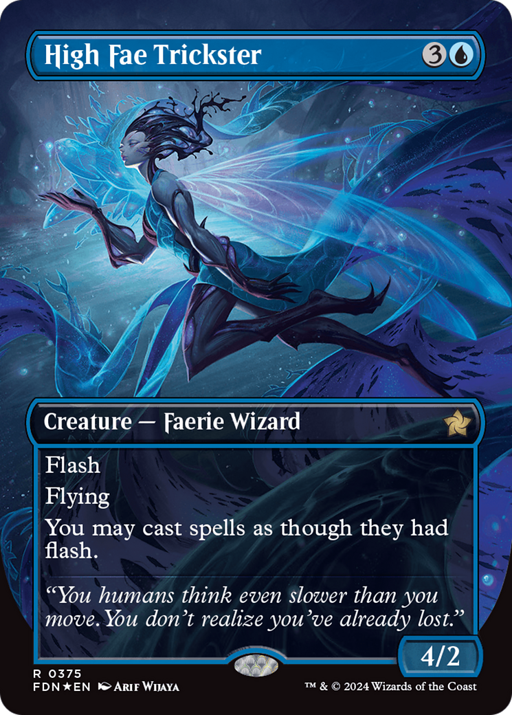 High Fae Trickster (Borderless) (Mana Foil) [Foundations] | Lots Moore NSW