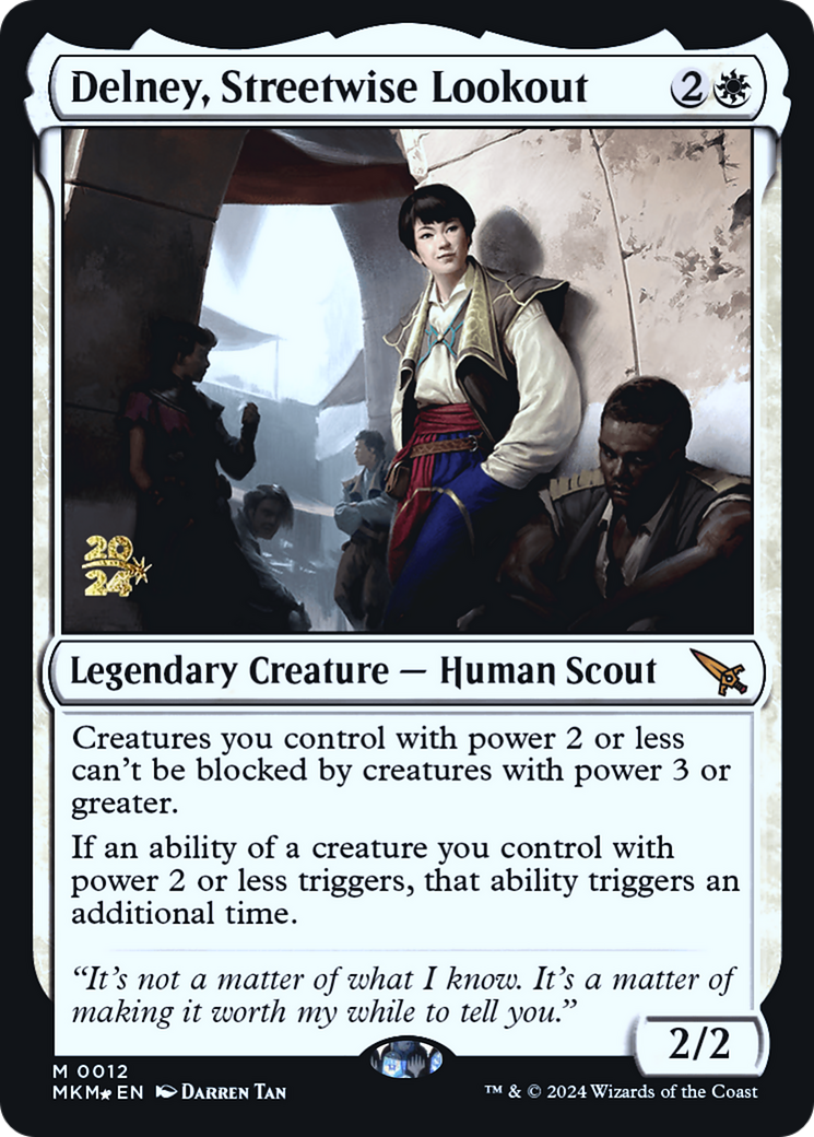 Delney, Streetwise Lookout [Murders at Karlov Manor Prerelease Promos] | Lots Moore NSW