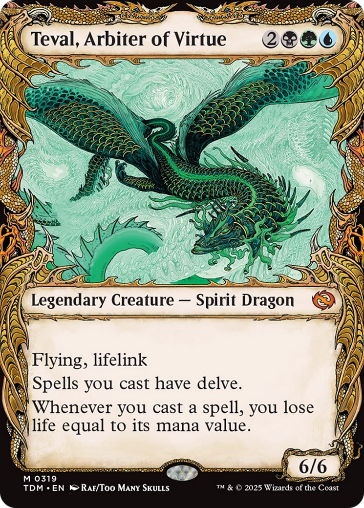 Teval, Arbiter of Virtue (Showcase) [Tarkir: Dragonstorm] | Lots Moore NSW