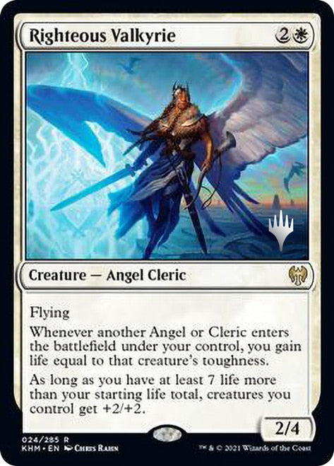 Righteous Valkyrie (Promo Pack) [Kaldheim Promos] | Lots Moore NSW