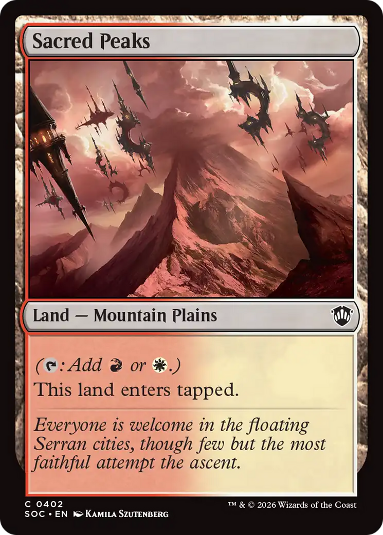 Sacred Peaks [Secrets of Strixhaven Commander] | Lots Moore NSW