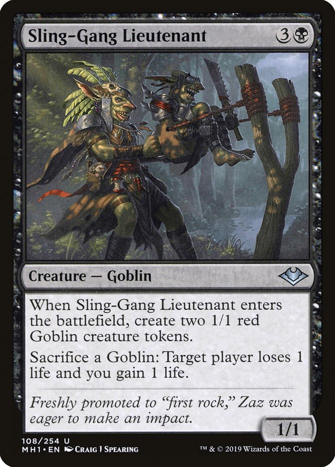 Sling-Gang Lieutenant [Modern Horizons] | Lots Moore NSW