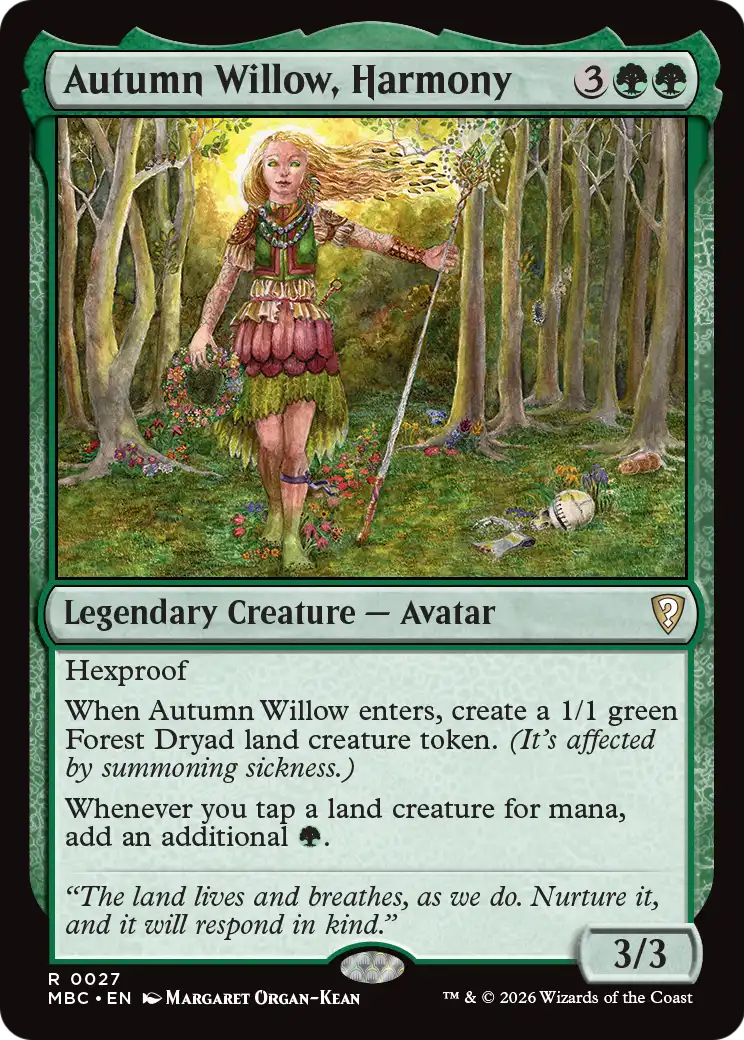 Autumn Willow, Harmony [Mystery Booster: Commander Edition] | Lots Moore NSW