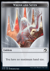 Human // Wrenn and Seven Emblem Double-Sided Token [Innistrad: Midnight Hunt Tokens] | Lots Moore NSW