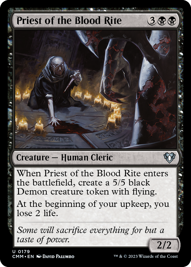 Priest of the Blood Rite [Commander Masters] | Lots Moore NSW