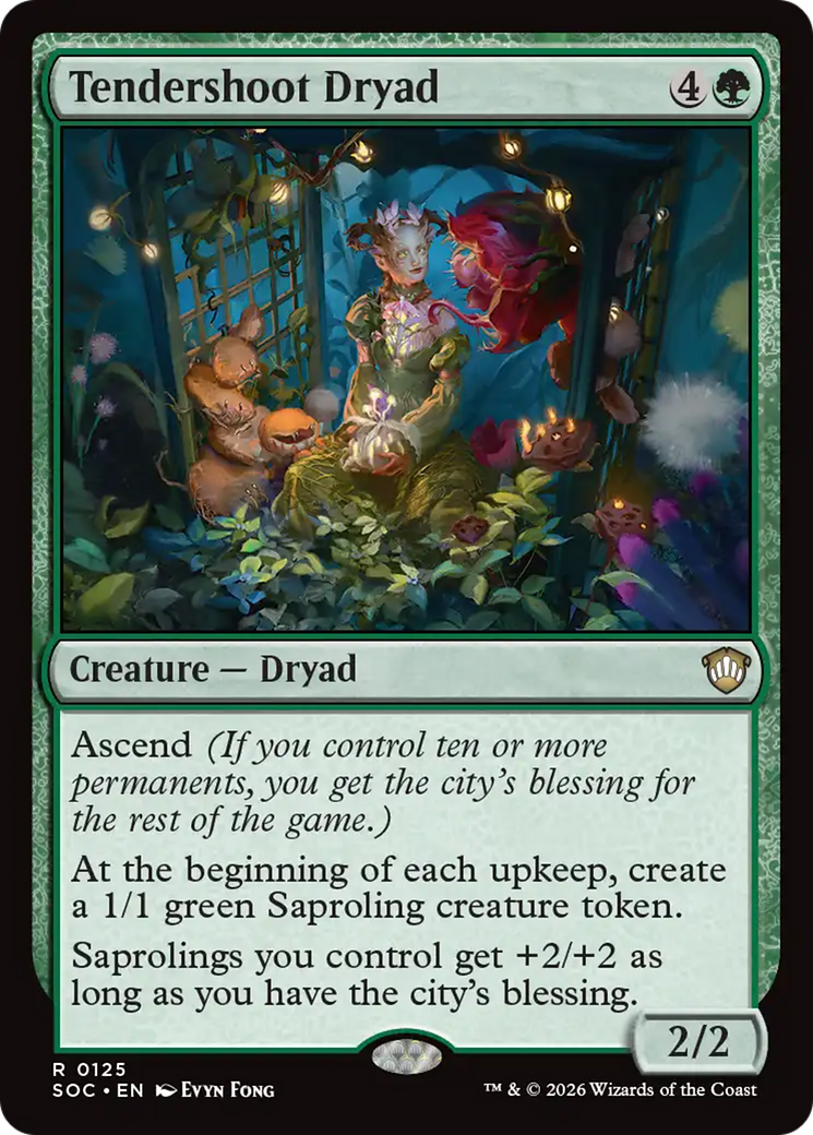 Tendershoot Dryad [Secrets of Strixhaven Commander] Magic: The Gathering | Lots Moore NSW