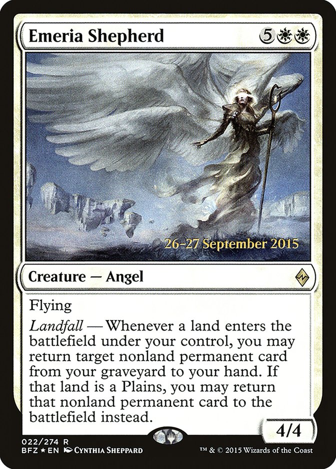 Emeria Shepherd [Battle for Zendikar Prerelease Promos] | Lots Moore NSW