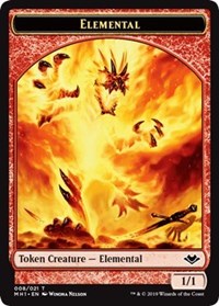 Elemental (008) // Construct (017) Double-Sided Token [Modern Horizons Tokens] | Lots Moore NSW