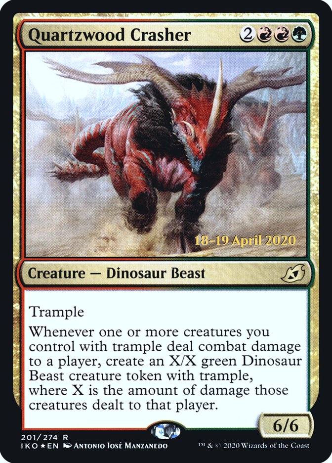 Quartzwood Crasher [Ikoria: Lair of Behemoths Prerelease Promos] | Lots Moore NSW