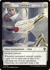 Contract // Copy Double-Sided Token [Secrets of Strixhaven Commander Tokens] | Lots Moore NSW