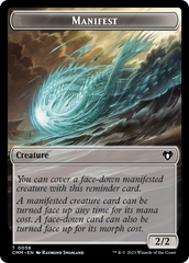 Manifest // Phyrexian Germ Double-Sided Token [Commander Masters Tokens] | Lots Moore NSW