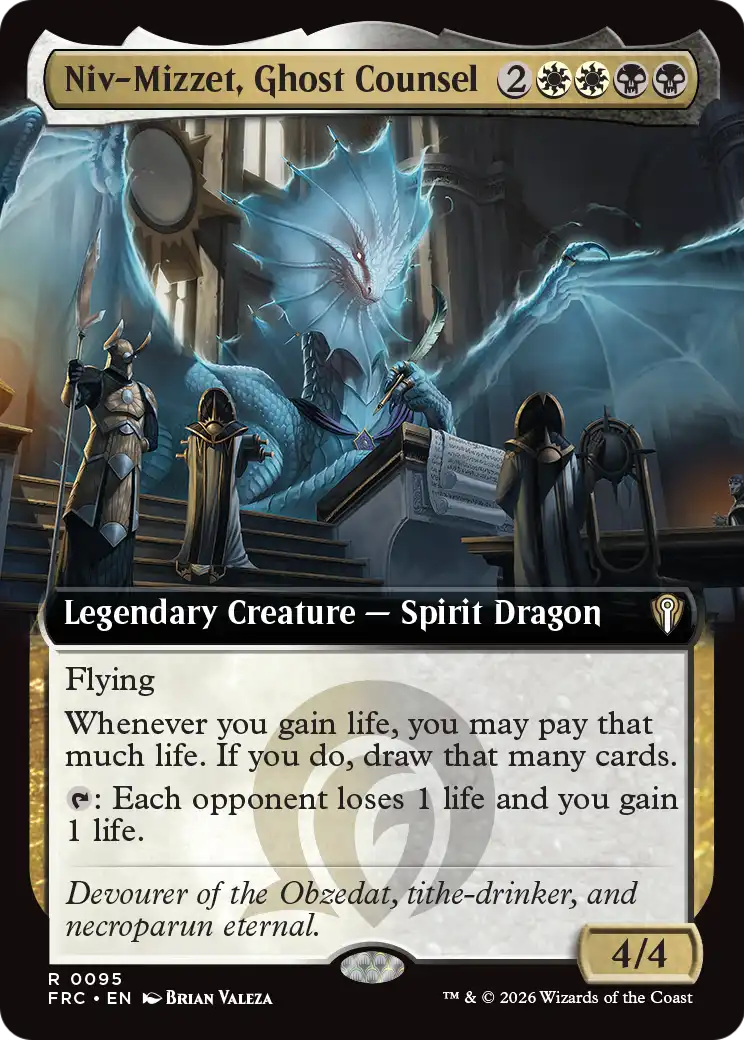 Niv-Mizzet, Ghost Counsel (Extended Art) [Reality Fracture Commander] | Lots Moore NSW