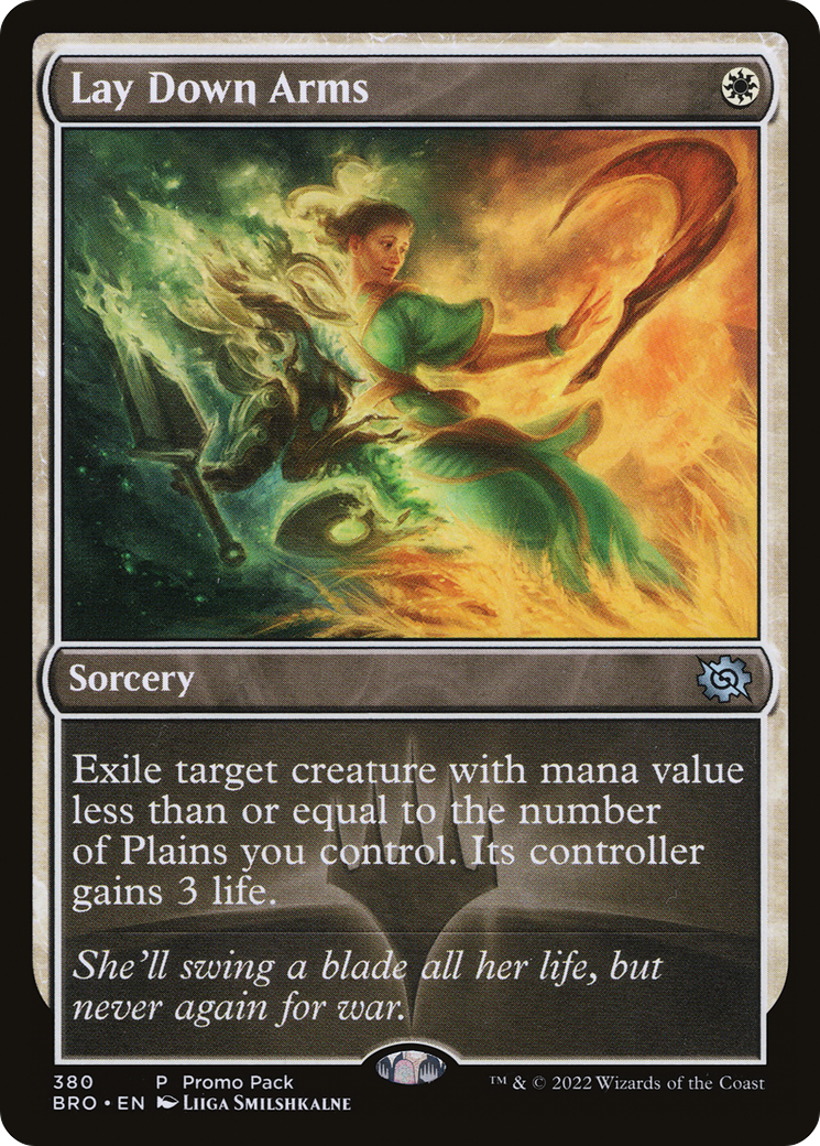 Lay Down Arms (Promo Pack) [The Brothers' War Promos] | Lots Moore NSW