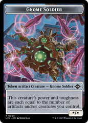 Gnome // Gnome Soldier Double-Sided Token [The Lost Caverns of Ixalan Tokens] | Lots Moore NSW