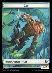 Spirit (0010) // Cat (0005) Double-Sided Token [Commander Masters Tokens] | Lots Moore NSW
