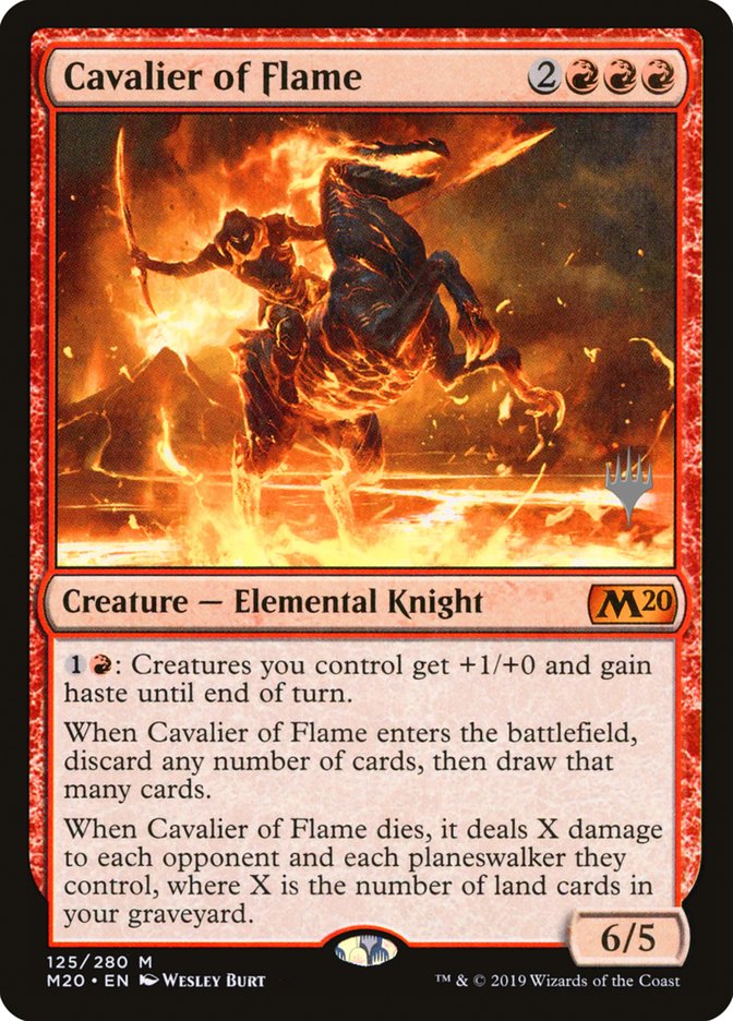 Cavalier of Flame (Promo Pack) [Core Set 2020 Promos] | Lots Moore NSW