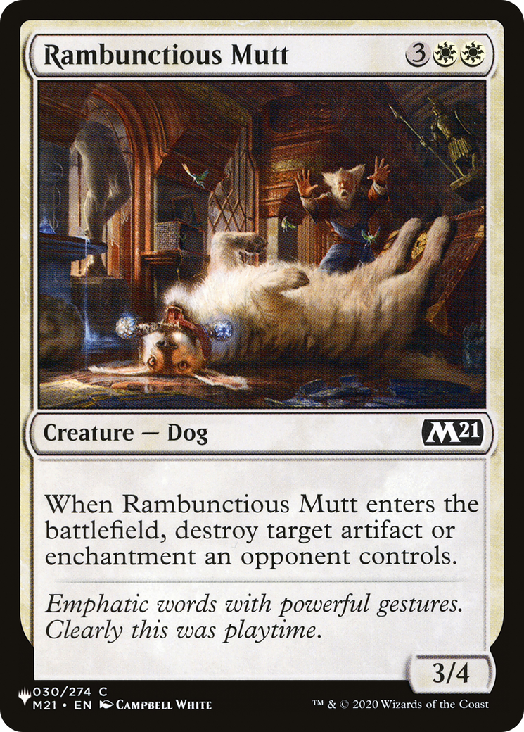 Rambunctious Mutt [The List Reprints] | Lots Moore NSW