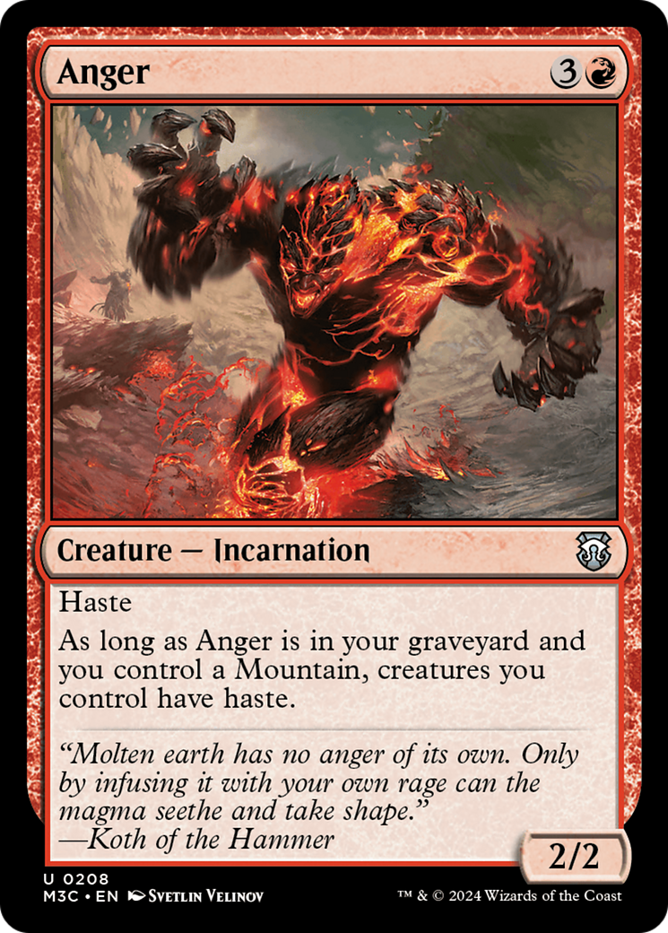 Anger [Modern Horizons 3 Commander] | Lots Moore NSW