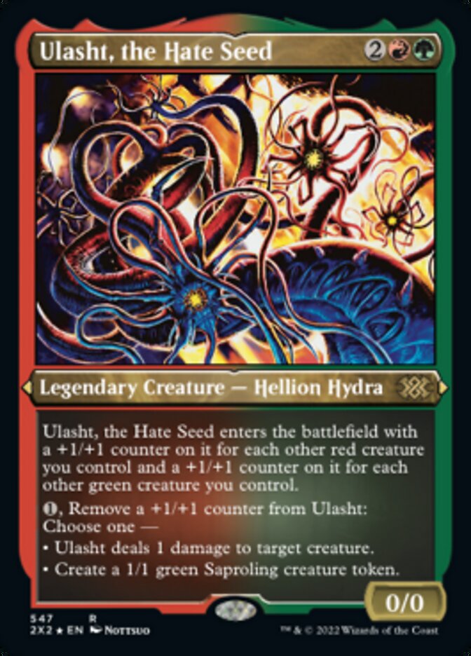 Ulasht, the Hate Seed (Foil Etched) [Double Masters 2022] | Lots Moore NSW