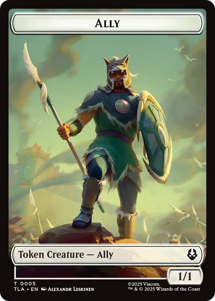 Ally (0005) // Clue (0018) Double-Sided Token [Avatar: The Last Airbender Tokens] | Lots Moore NSW