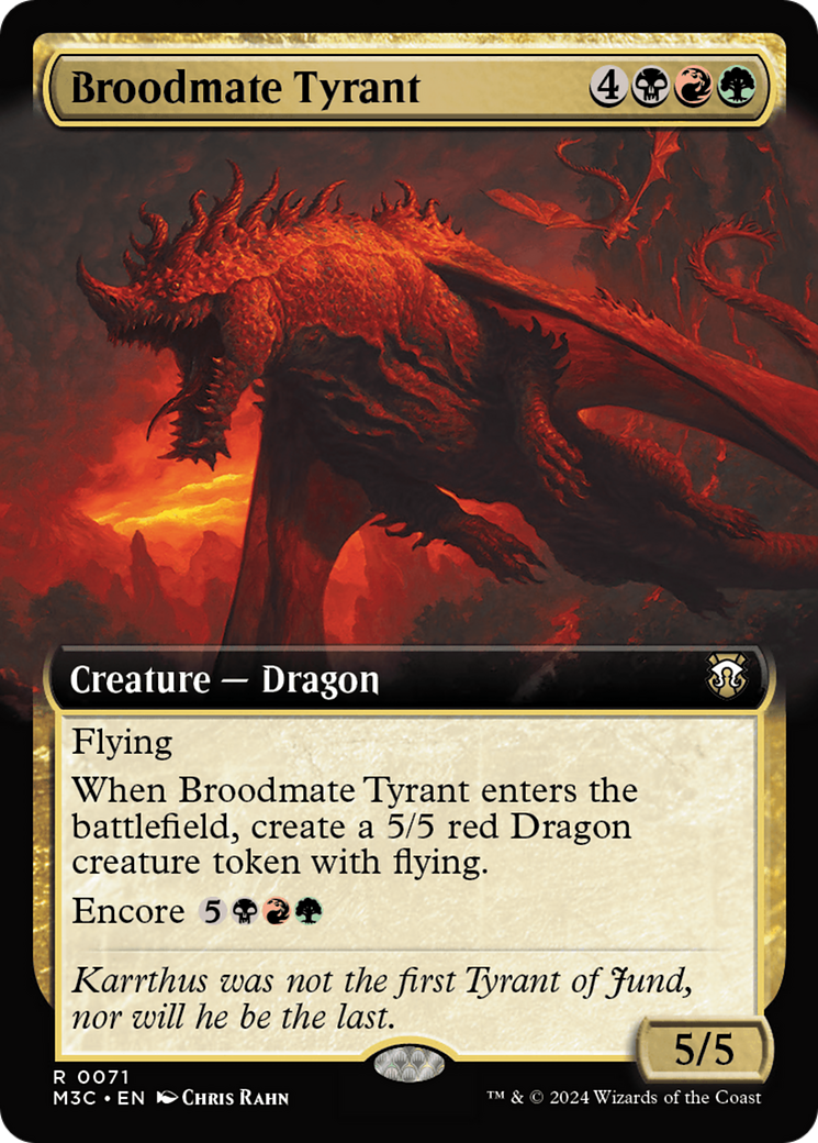 Broodmate Tyrant (Extended Art) [Modern Horizons 3 Commander] | Lots Moore NSW