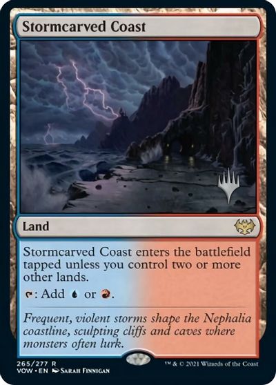 Stormcarved Coast (Promo Pack) [Innistrad: Crimson Vow Promos] | Lots Moore NSW