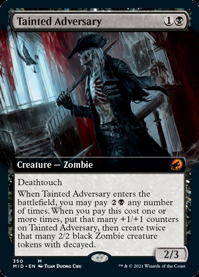 Tainted Adversary (Extended Art) [Innistrad: Midnight Hunt] | Lots Moore NSW